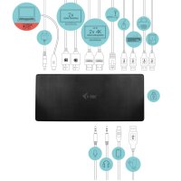 i-tec USB-C Quattro Display Docking Station C31QUATTRODOCKPD USB-C/Thunderbolt 3