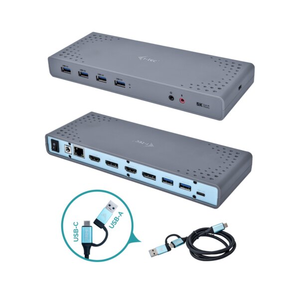 i-tec USB-C Video Docking Station USB-C / USB-A 3.0 CADUAL4KDOCK