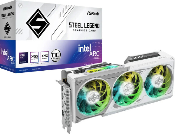 VGA ASRock Intel ARC B580 12GB Steel Legend OC
