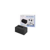 HDD Dockingstation LogiLink Quickport USB 3.1 Gen 2 1-Port f&uuml;r 2,5/3,5 SATA HDD/SSD QP0027
