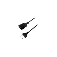 Kabel LogiLink Netzkabelverlängerung CEE7/16 schwarz...