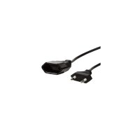 Kabel LogiLink Netzkabelverl&auml;ngerung CEE7/16 schwarz 2m CP123