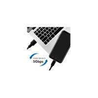 Kabel LogiLink USB 3.2 Kabel A-Stecker-C-Stecker schwarz 0,5 m