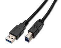 Kabel USB Kabel A-Stecker B-Stecker schwarz 2m USB-A auf...