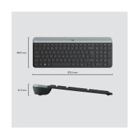 Keyboard &amp; Mouse Logitech Wireless Combo MK470 slim black (US) (920-009204)