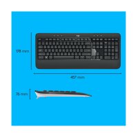 Keyboard &amp; Mouse Logitech Wireless Combo MK540 black (US) (920-008685)