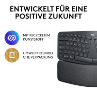 Keyboard Logitech ERGO K860 Wieless Graphite (DE) (920-009167)