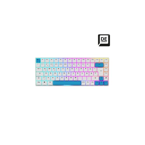 Keyboard Sharkoon Skiller SGK50 S3 PBT White