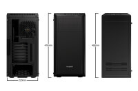 PC- Geh&auml;use BeQuiet Pure Base 600 Window - schwarz