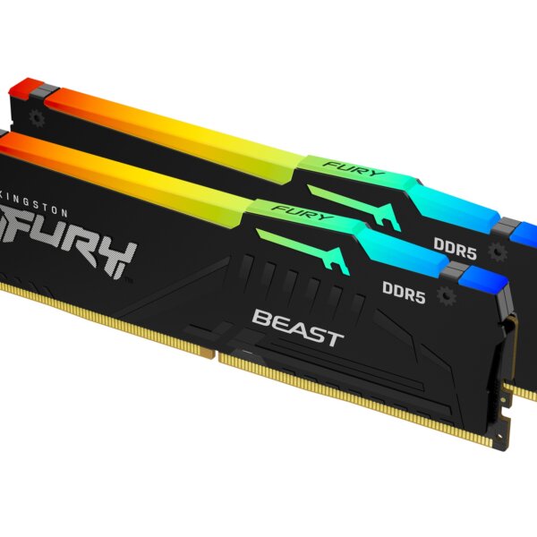 DDR5 64GB KIT 2x32GB PC 5600 Kingston FURY Beast RGB EX KF556C36BBEAK2-64