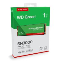 SSD WD Green 1TB SN3000 NVME M.2 PCIe 4.0 x4 WDS100T4G0E