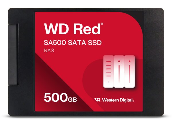 SSD WD RED SA500 500GB NAS Sata3 2,5 7mm WDS500G1R0A 3D NAND