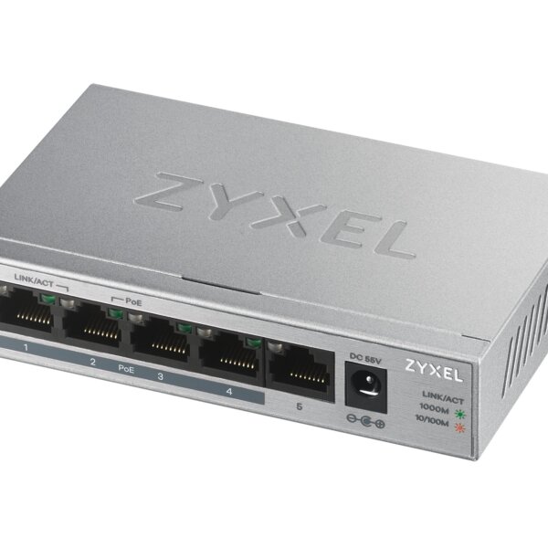 ZyXEL Switch 4-Port 10/100/1000 GS1005HP-EU0101F