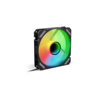 Cooler Sharkoon SHARK Mirror PWM RGB Fan120mm, schwarz...