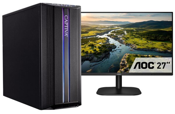 Captiva PC Power Starter I72-022 TFT Bundle (i5-12400/SSD 500GB/8GB/WLAN/w/o OS)