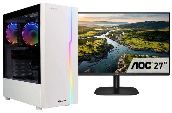 Captiva PC Power Starter R78-417 TFT Bundle (Ryzen 7 5700G/SSD 1TB/16GB/WLAN/Windows 11 Home 64-bit)
