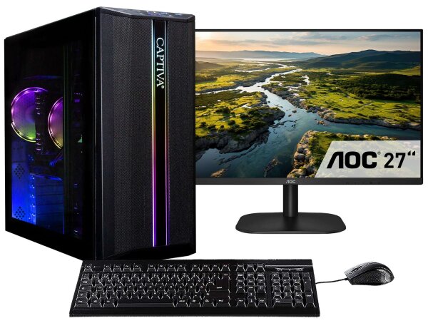 Captiva PC Power Starter R80-022 TFT Bundle (Ryzen 7 5700G/SSD 1TB/16GB/DVD-RW/WLAN/Windows 11 Home 64-bit)