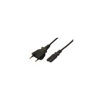 Kabel LogiLink 2direct Stromkabel Eurostecker (M) zu...